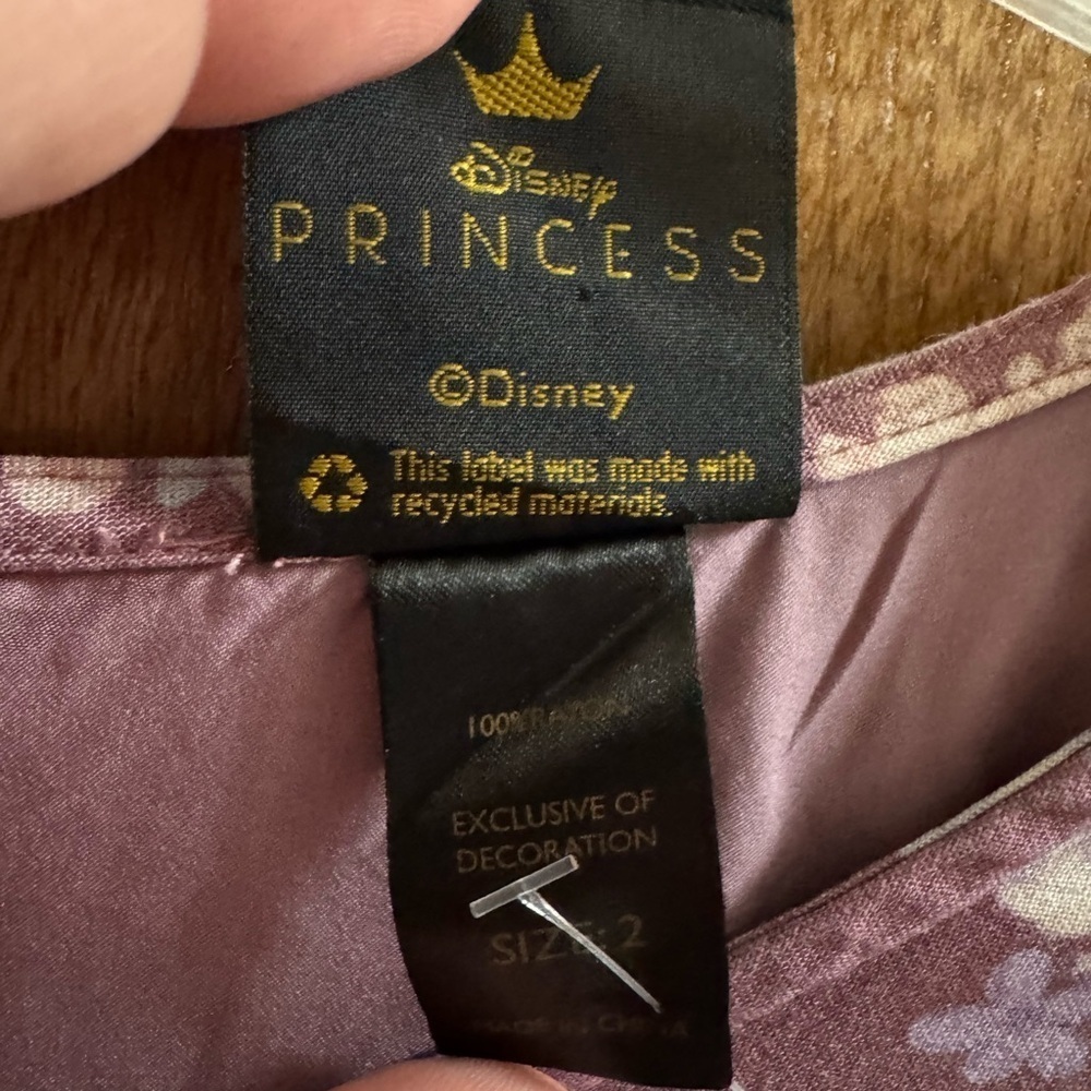Her Universe Disney Princess Floral Sidekicks Allover Print Dress Purple Size 2 - Picture 6 of 14